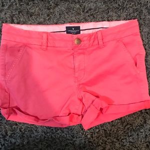 American Eagle pink shorts